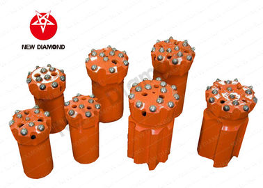 Πορτοκαλιά κραμάτων κομμάτια τρυπανιών σφυριών χάλυβα τοπ, έγκριση κομματιών τρυπανιών κουμπιών νημάτων ISO